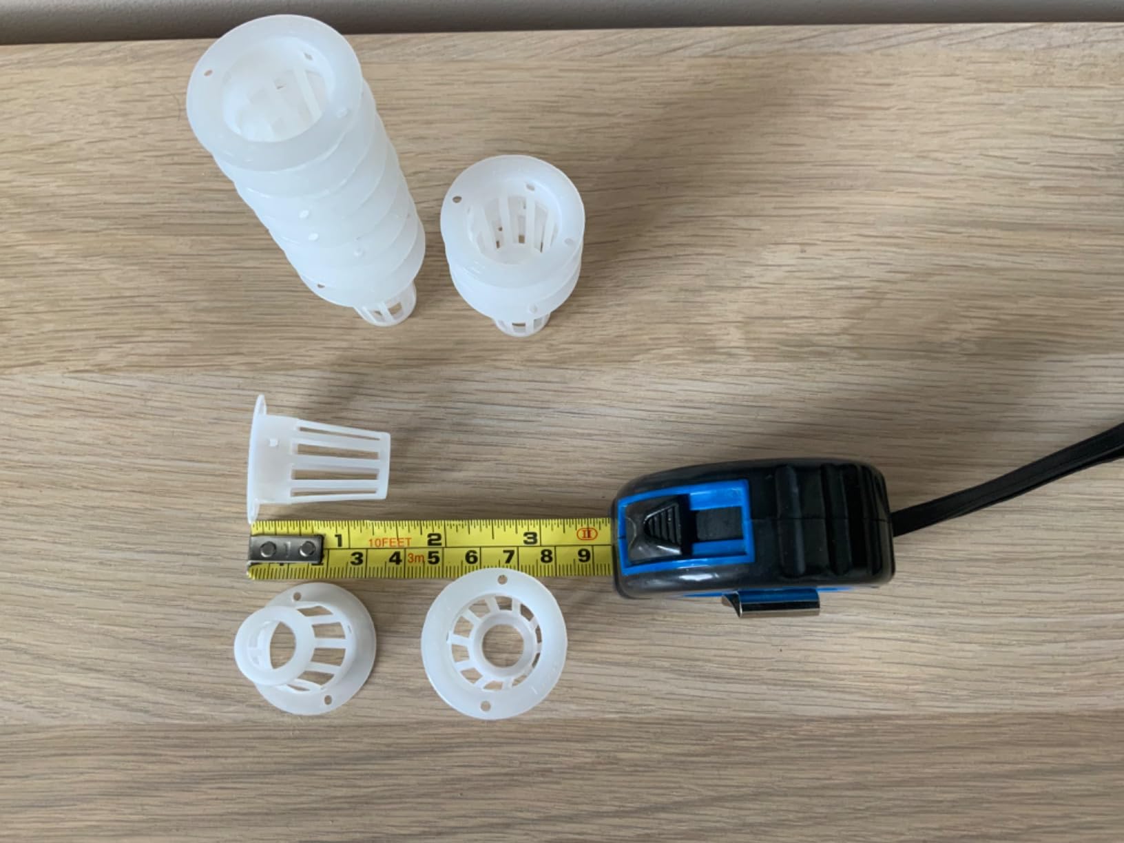 DOITOOL Vasetti a Rete Idroponica Bianchi 100 Pezzi Plastica