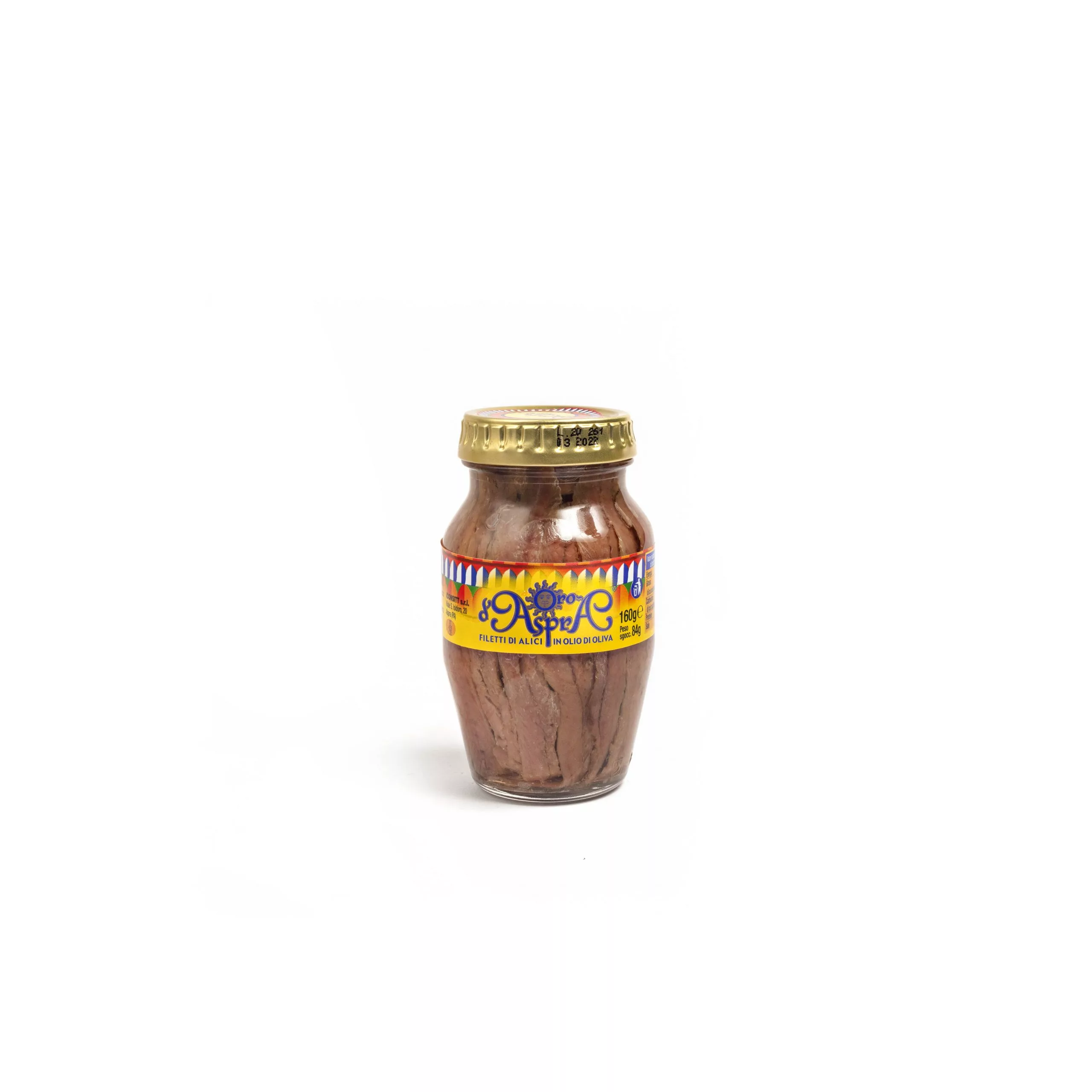 Iconsitt Filetti di alici in olio oliva 160 gr vetro
