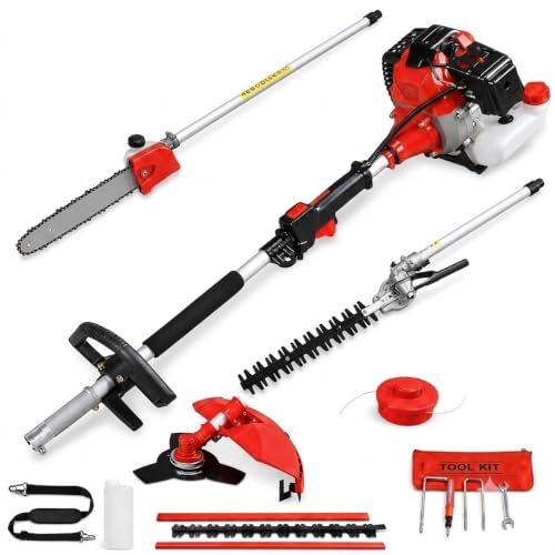 GrecoShop Decespugliatore 4 in 1 a Scoppio 52cc Giardino