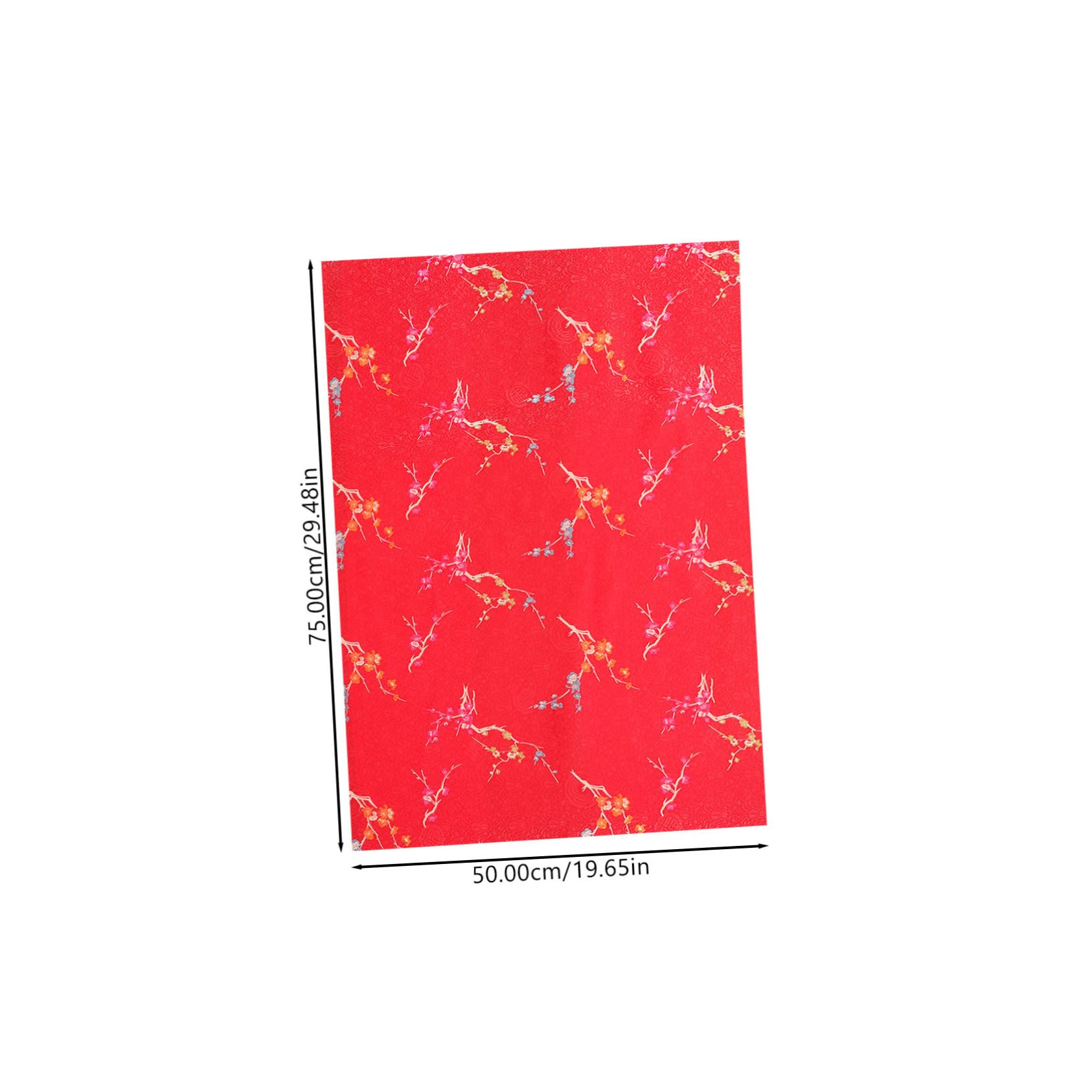 DOITOOL Tessuto raso rosso 1 foglio per cucito
