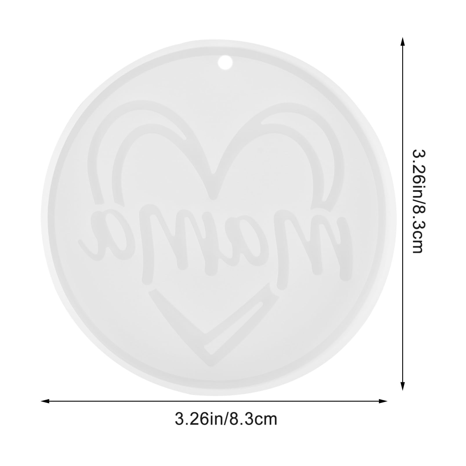 DOITOOL 2 stampi silicone Mom portachiavi resina antiaderenti