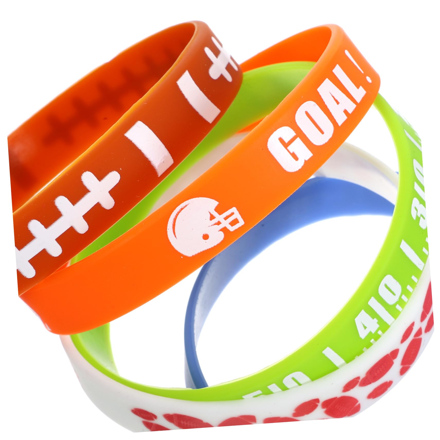 DOITOOL 30 braccialetti silicone sportivi multicolore resistenti