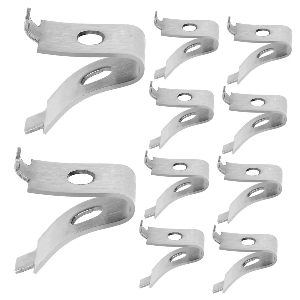 DOITOOL Clip Reggimensola Argento 10 Pezzi Acciaio Inox