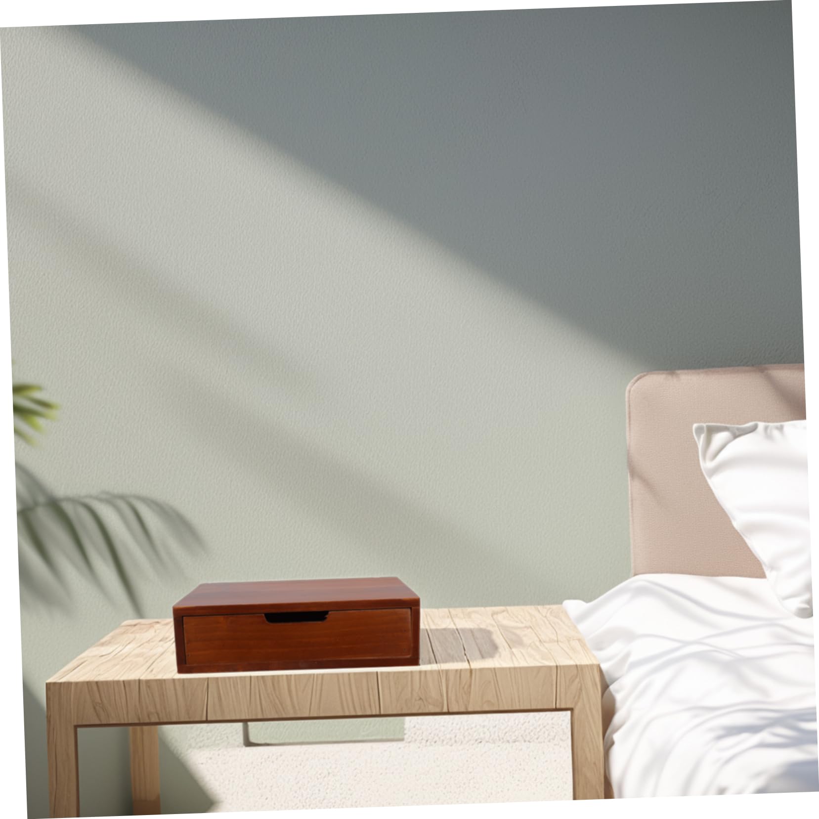 DOITOOL Cassettiera Legno Marrone da Scrivania per Ufficio
