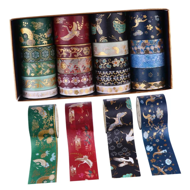 DOITOOL Nastro Washi Decorativo Bronzato Carta Set 20 Pezzi