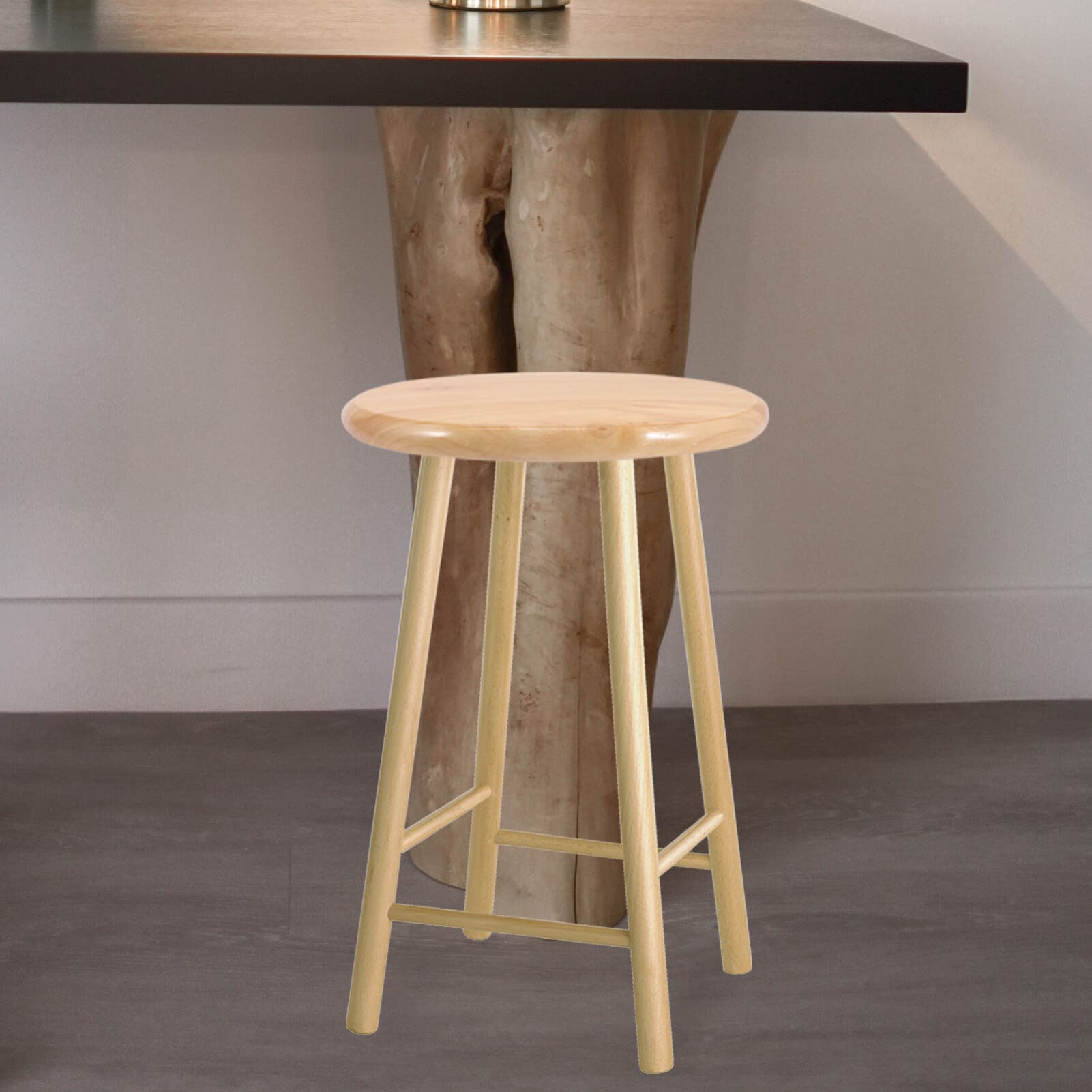 DOITOOL Seduta Legno Rotonda Ricambio Sgabello 29,5cm