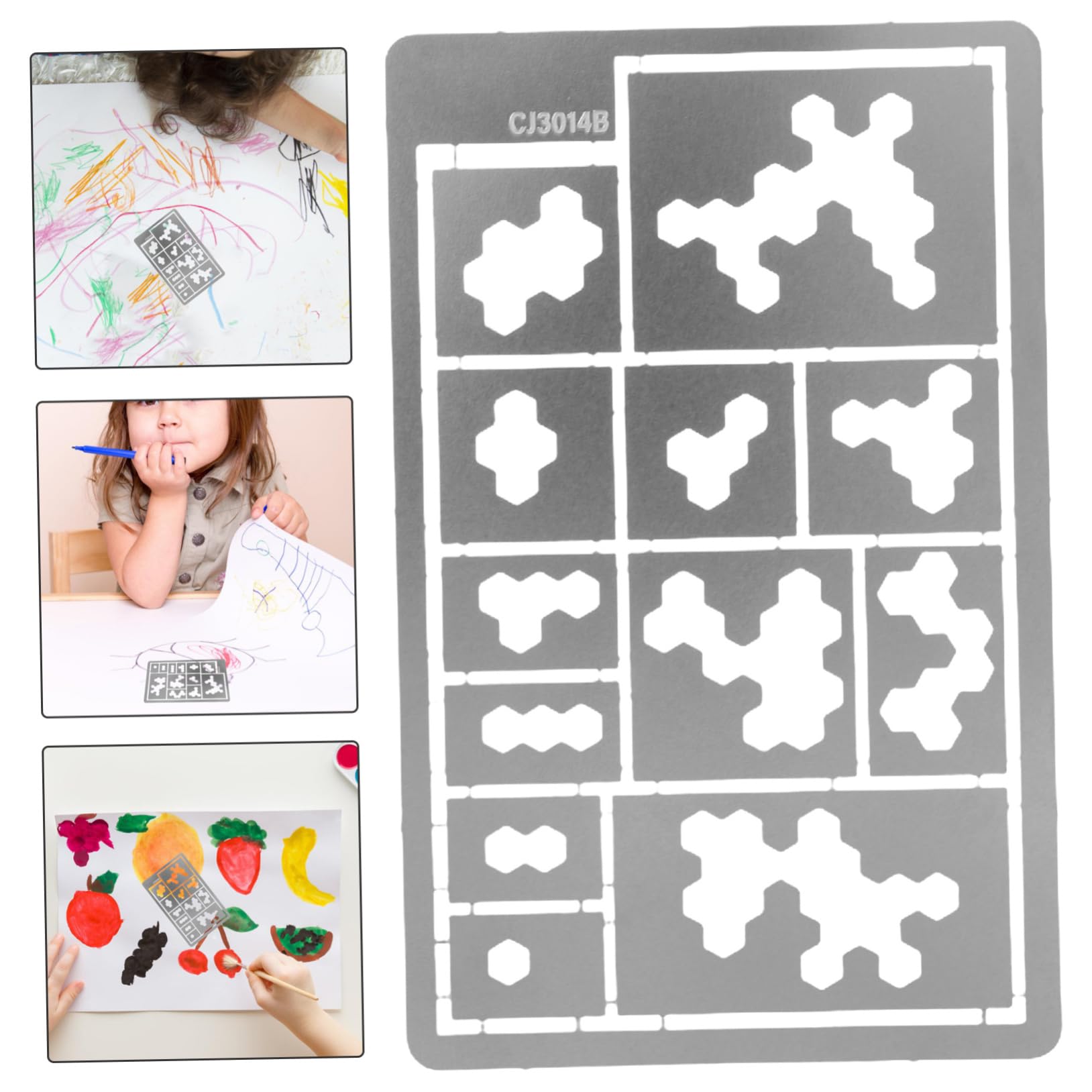 DOITOOL Stencil Mimetico Acciaio Inox Argento Spray