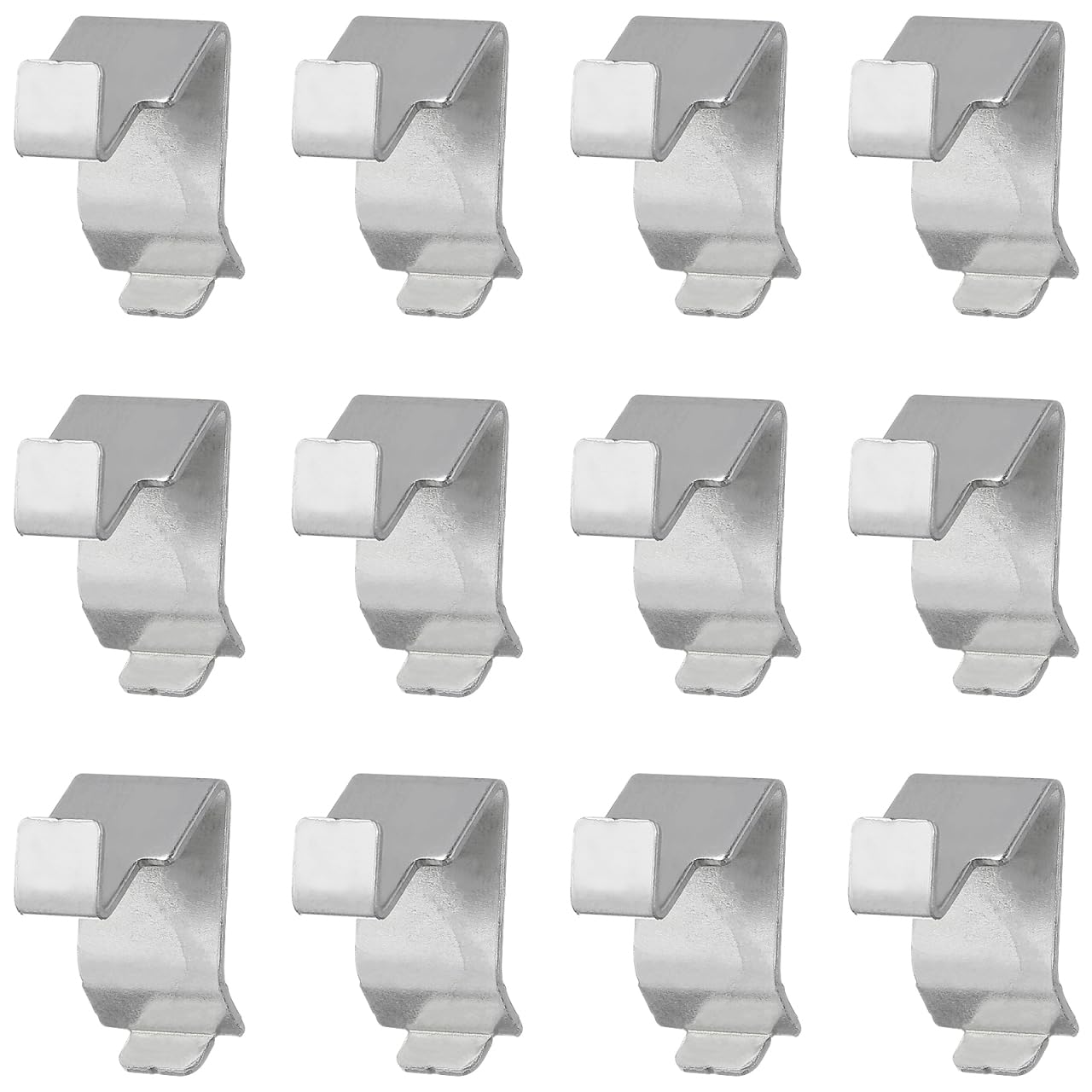 DOITOOL Clip per Mensole Metallo 3x2 cm 12 Pezzi