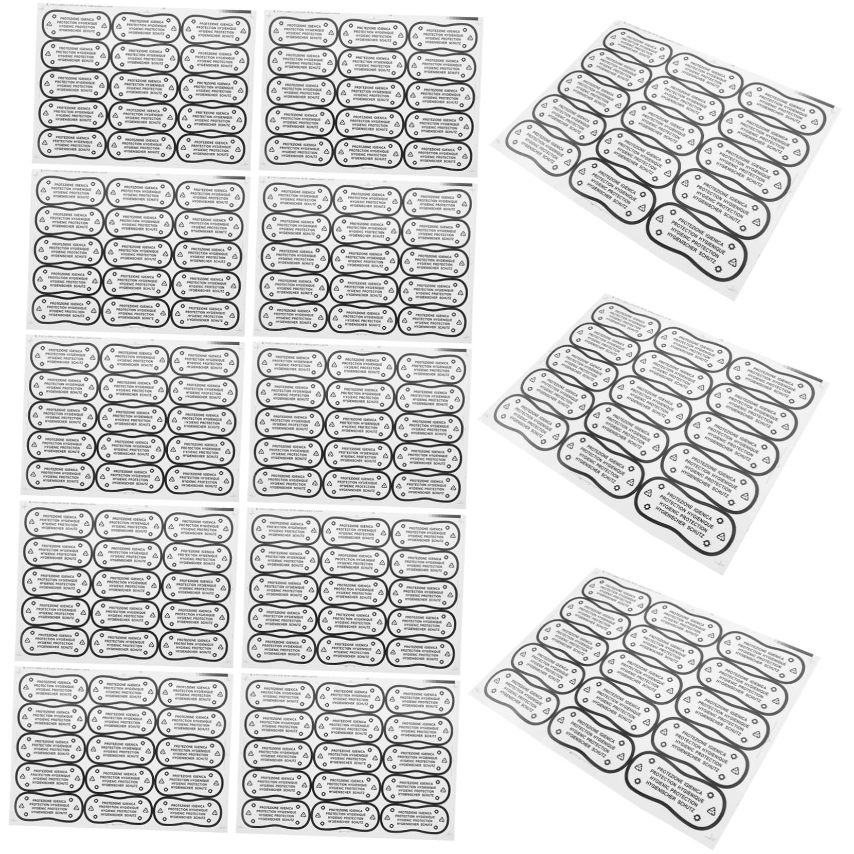DOITOOL Adesivi Protettivi Costume 100 Pezzi PVC Assortiti