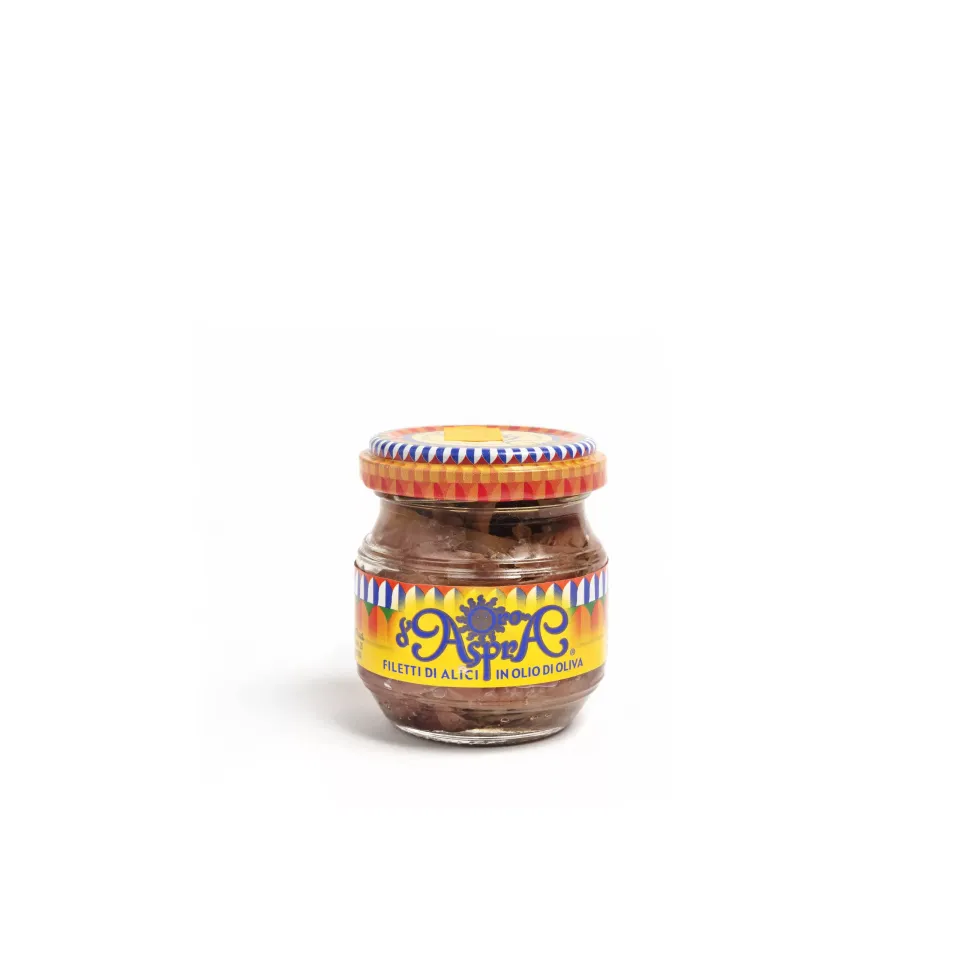 Iconsitt Filetti di Alici in olio vaso vetro 80 gr
