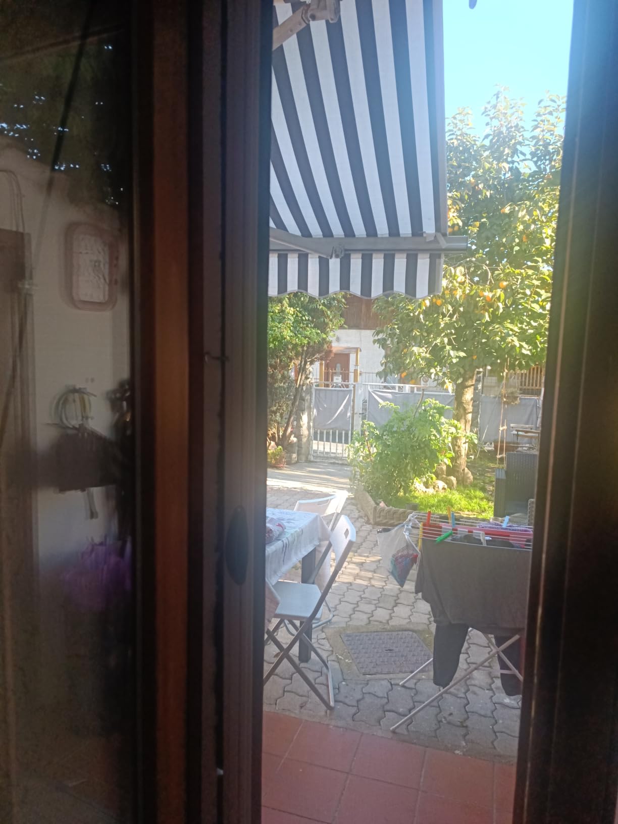 GrecoShop zanzariera a rullo 150x250 porta bianca alluminio