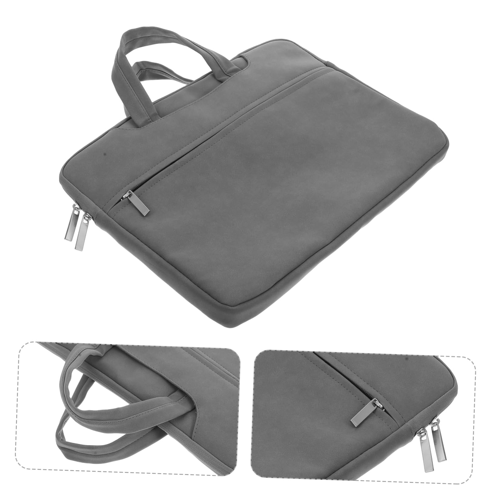 Doitool borsa laptop 14 pollici PU grigio scuro