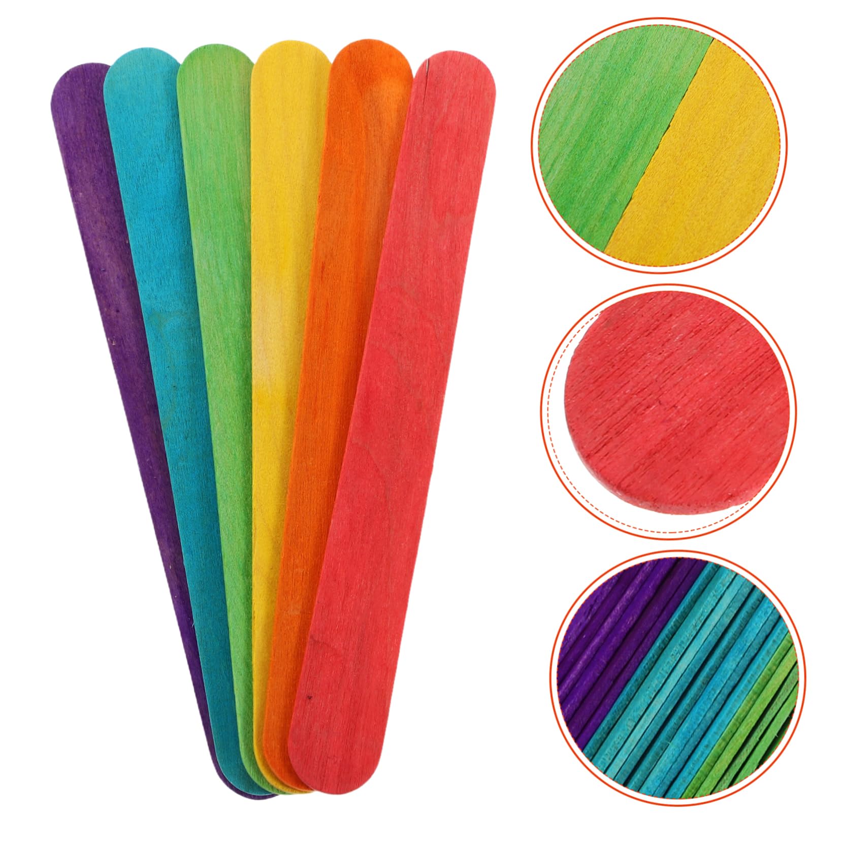 DOITOOL Bastoncini Legno 100 Pezzi Gelati Lisci