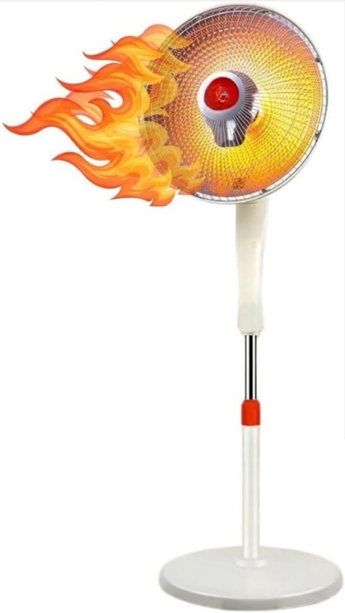 GrecoShop stufa piantana carbonio oscillante 500/1000W 120 cm