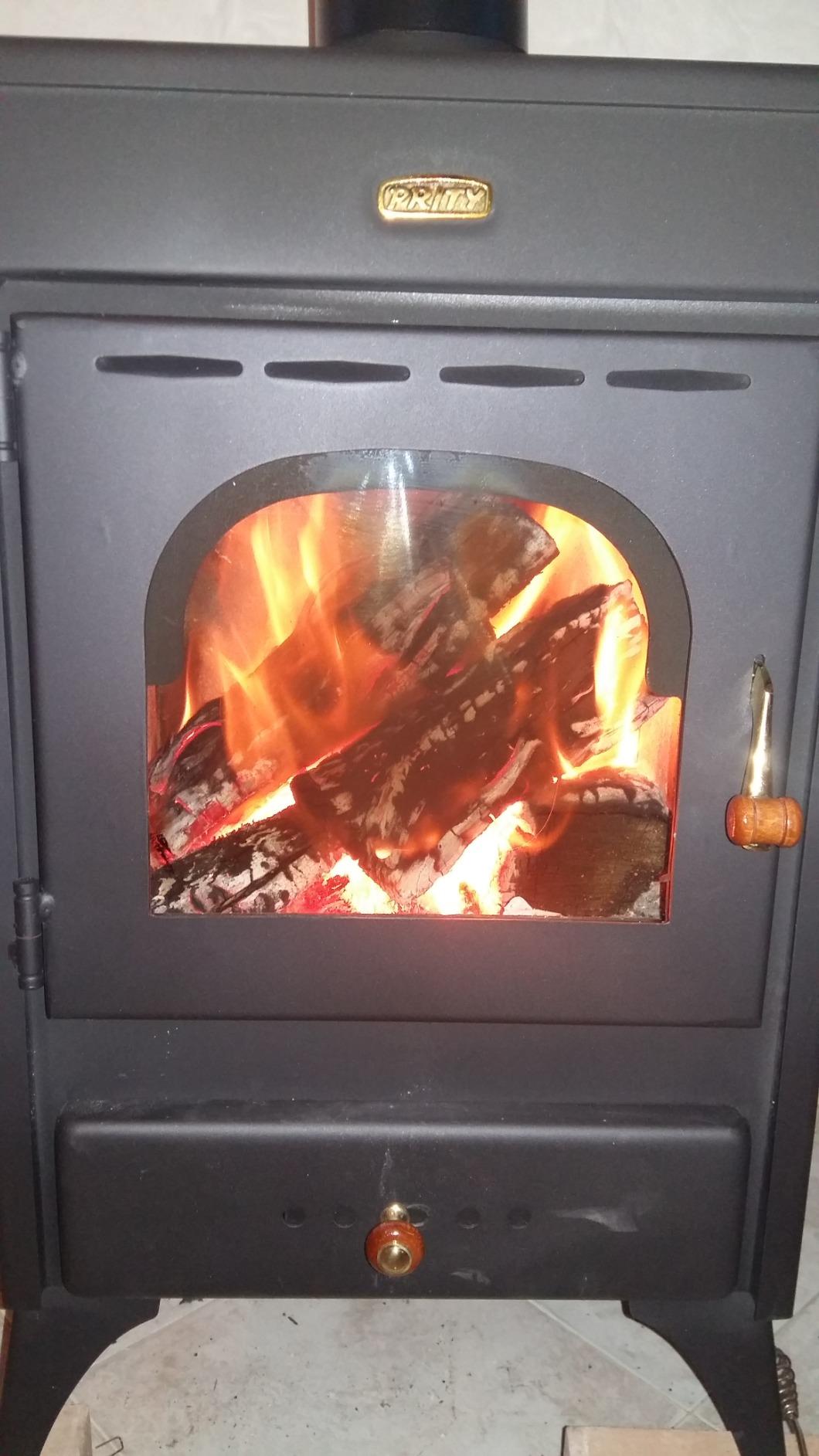 GrecoShop Kir 9/12 kW stufa a legna acciaio con piastra