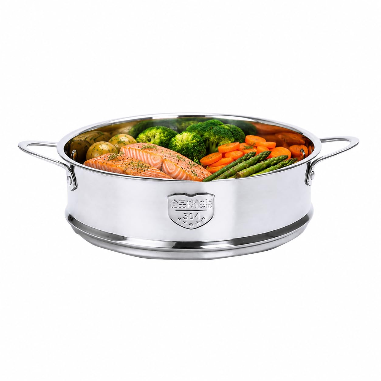 DOITOOL Vaporiera Acciaio Inox 18 cm per Gnocchi e Verdure