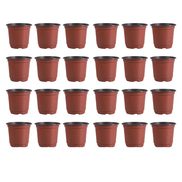 DOITOOL Vasi plastica 90mm 100 pezzi trapianto fori drenaggio