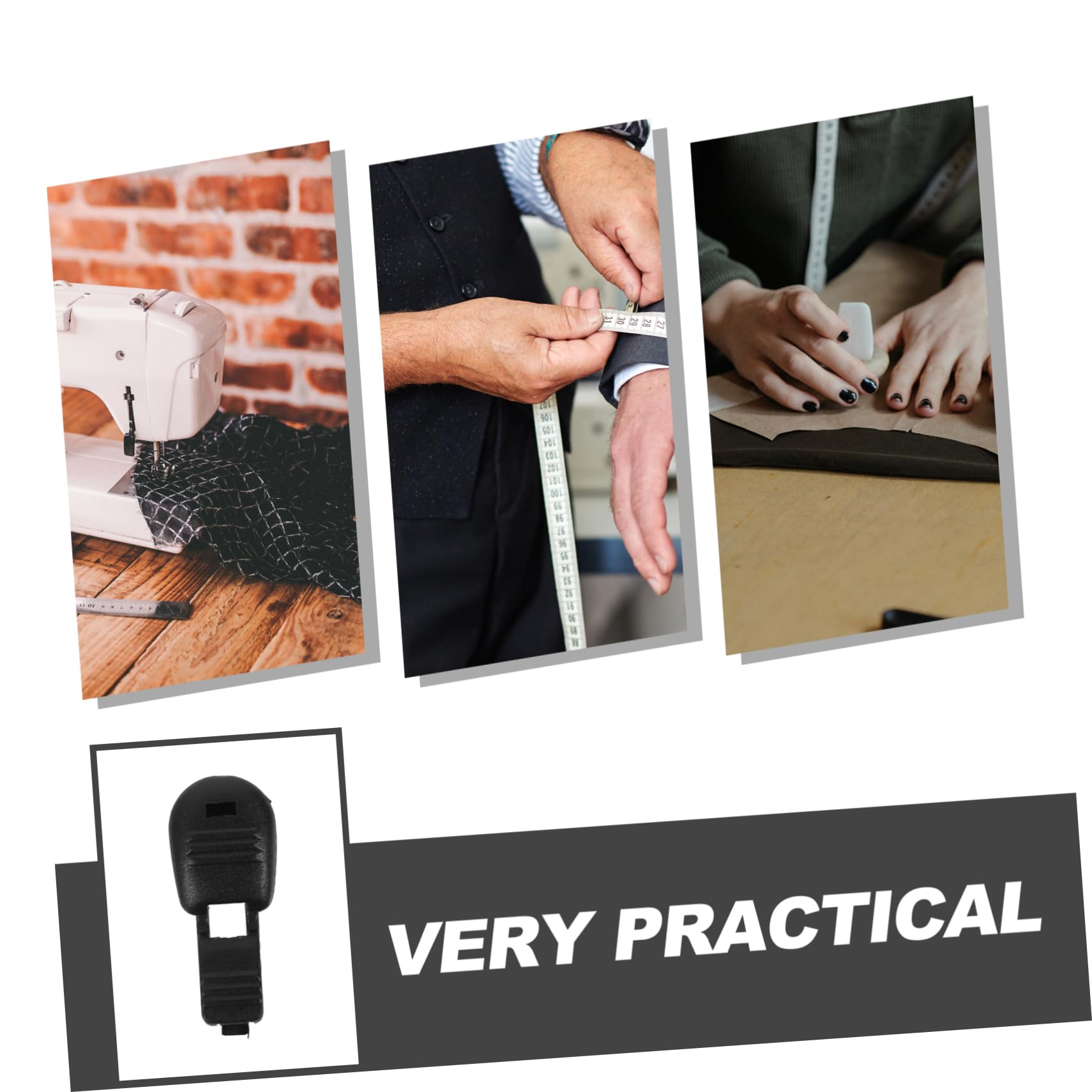 DOITOOL Puntali Lacci 6# Nylon Nero 38mm 100 Pezzi