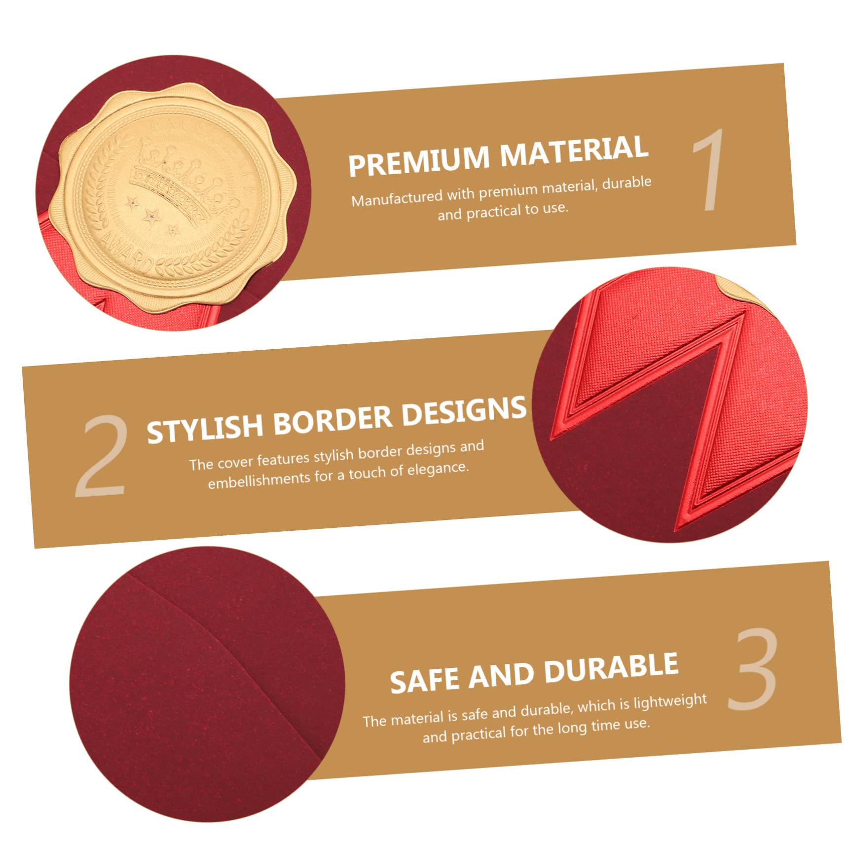 DOITOOL portadiplomi copertina certificati cartone 2 pz