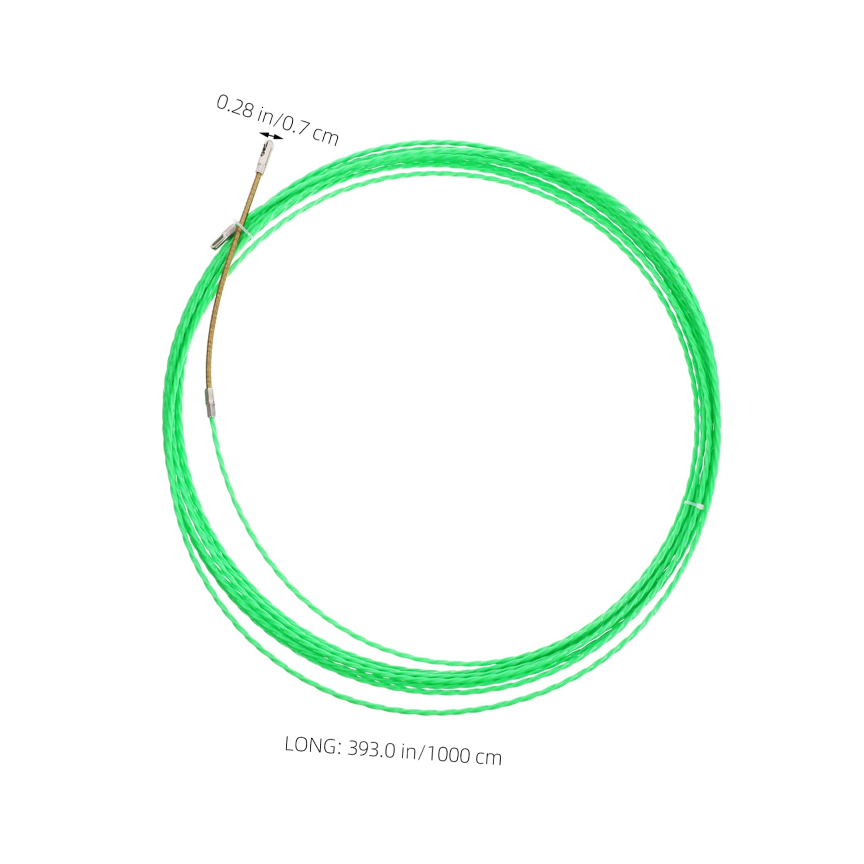 DOITOOL Sonda Passacavi Acciaio Plastica 10 m Verde