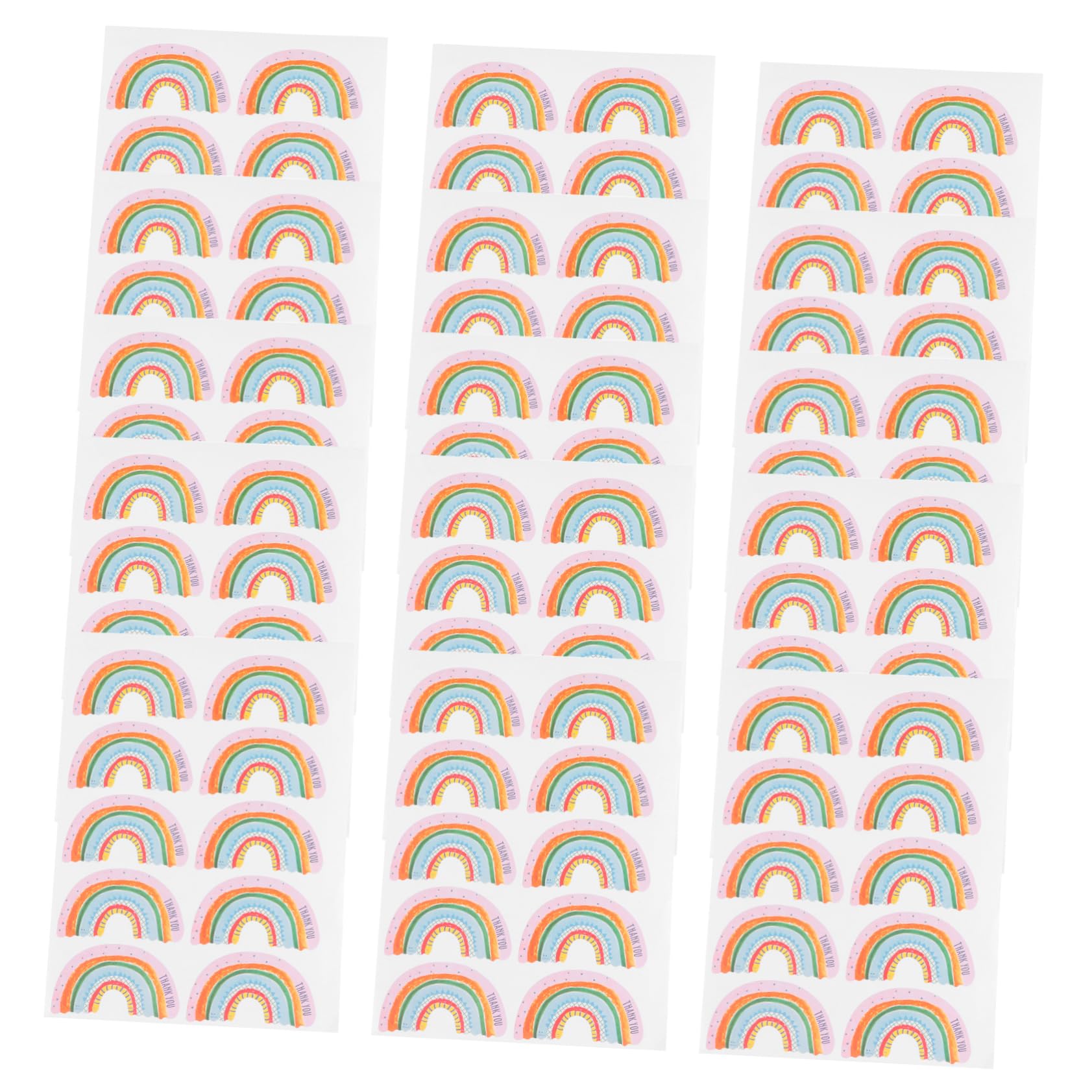 DOITOOL Etichette adesive ringraziamento 200 fogli rotonde