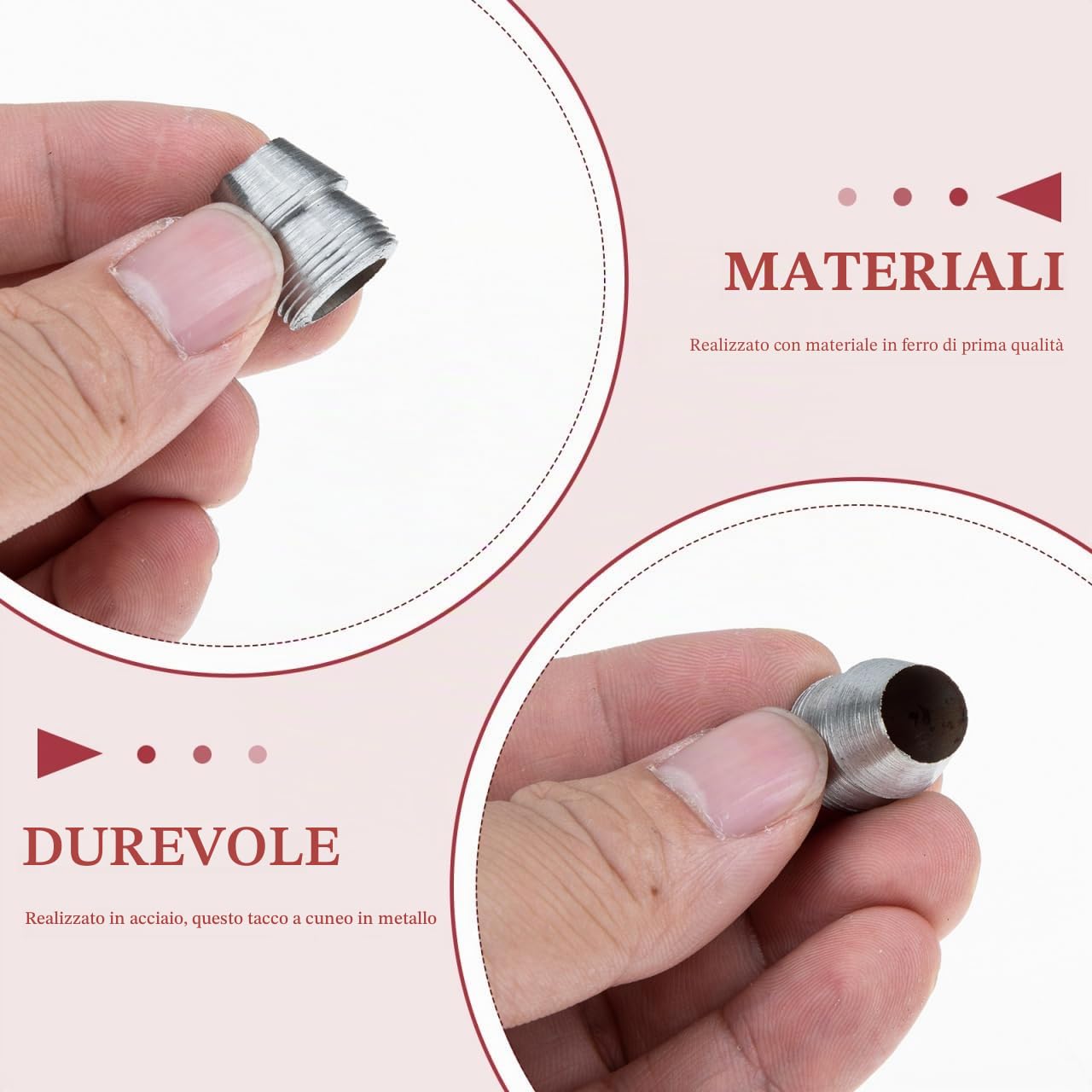 DOITOOL Cunei Sicurezza Rotondi Ferro 25 Pezzi 8-16 mm
