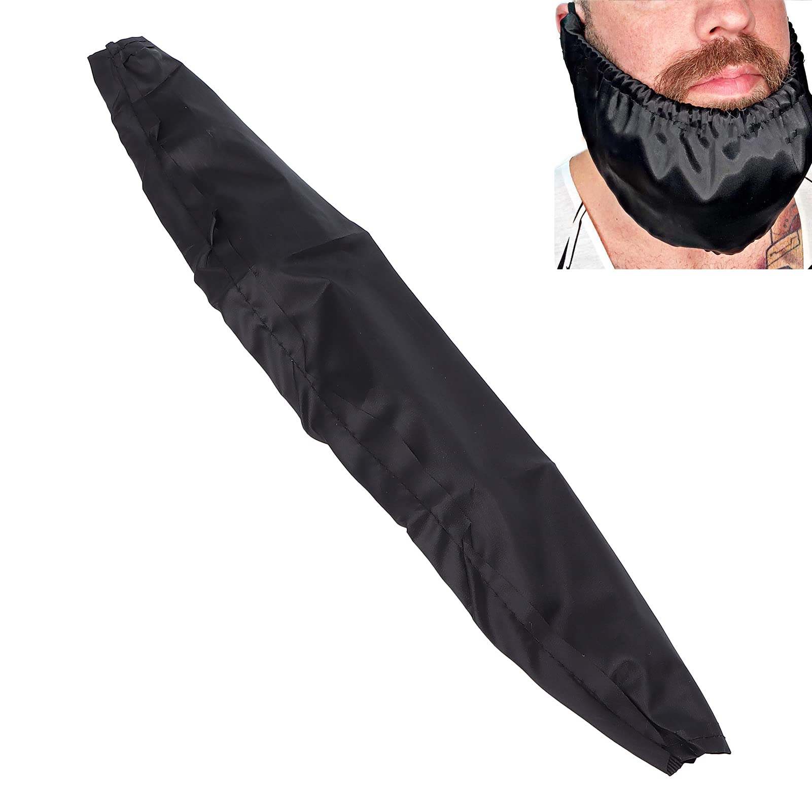 Saluaqui Copribarba Uomo Poliestere Grembiule Facciale Nero