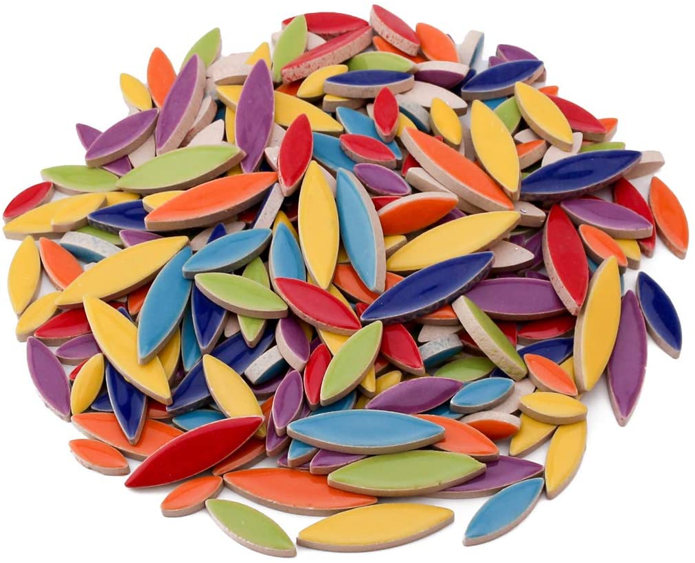 Yexati Tessere Mosaico Ceramica Petali 568 g Colori Misti