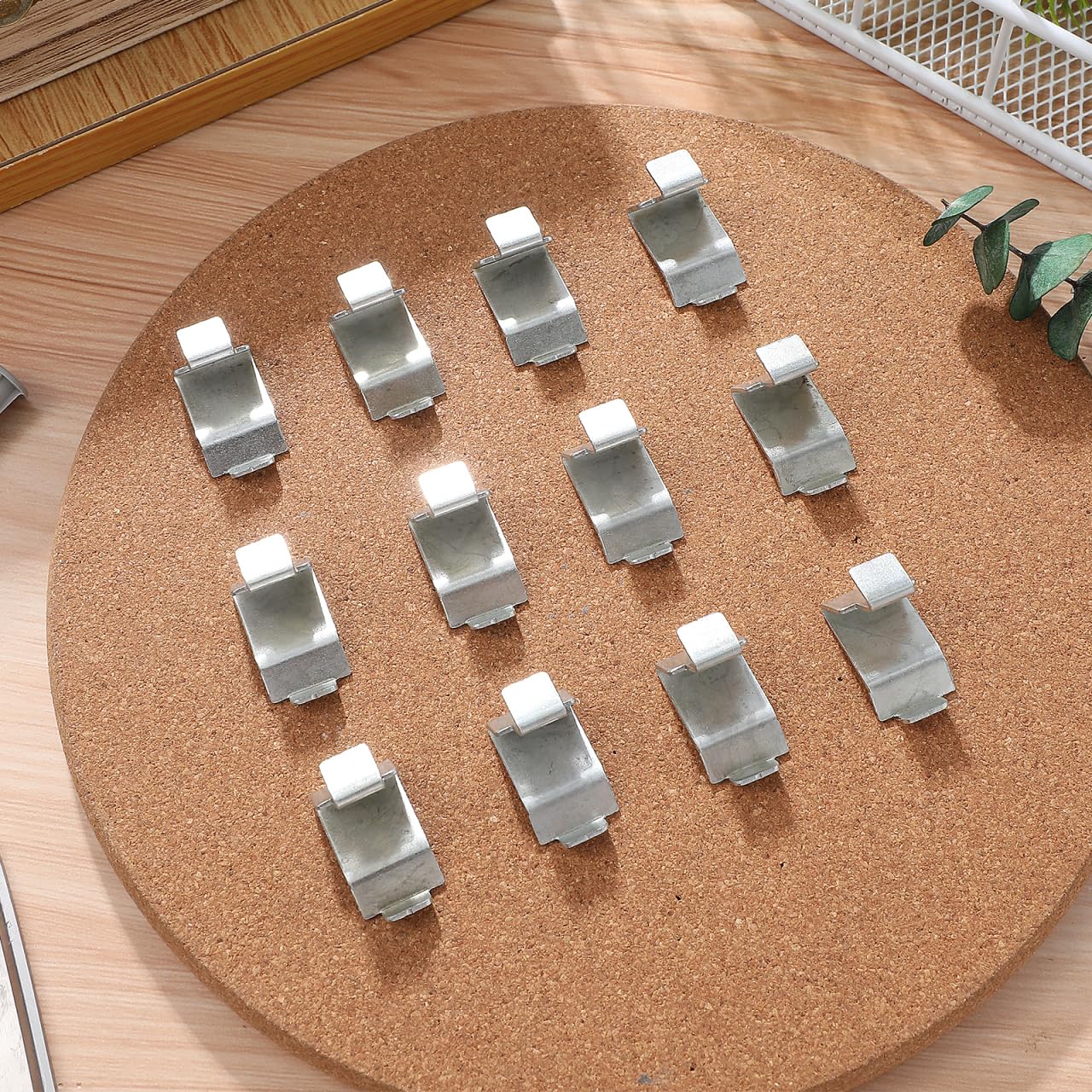DOITOOL Clip per Mensole Metallo 3x2 cm 12 Pezzi