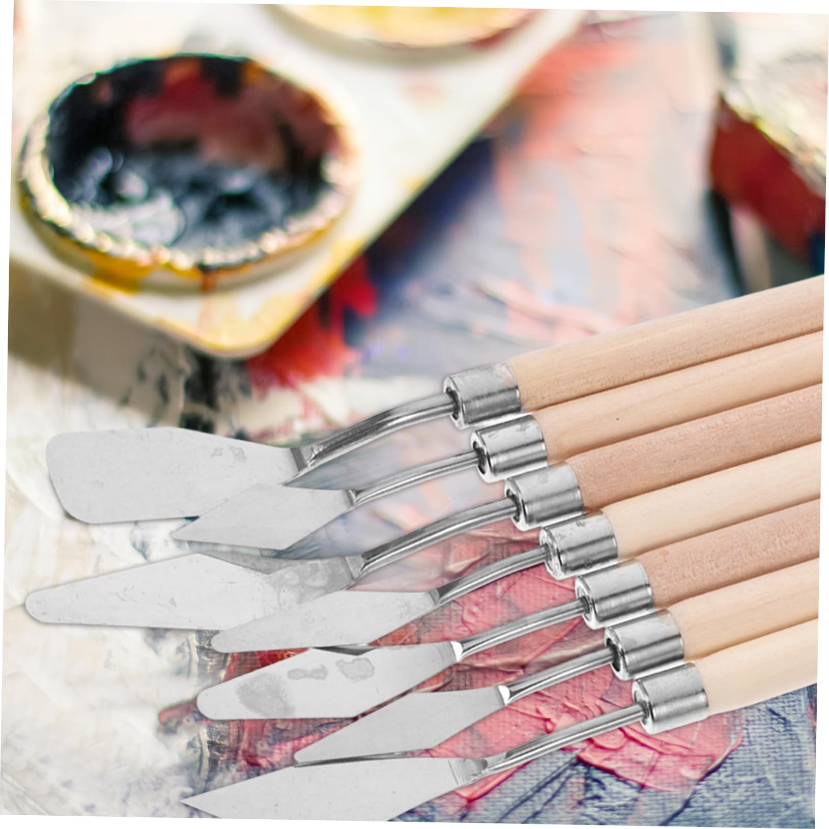 DOITOOL spatole acciaio pittura olio 7 pezzi