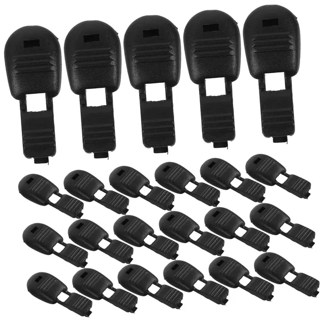 DOITOOL Puntali Lacci 6# Nylon Nero 38mm 100 Pezzi