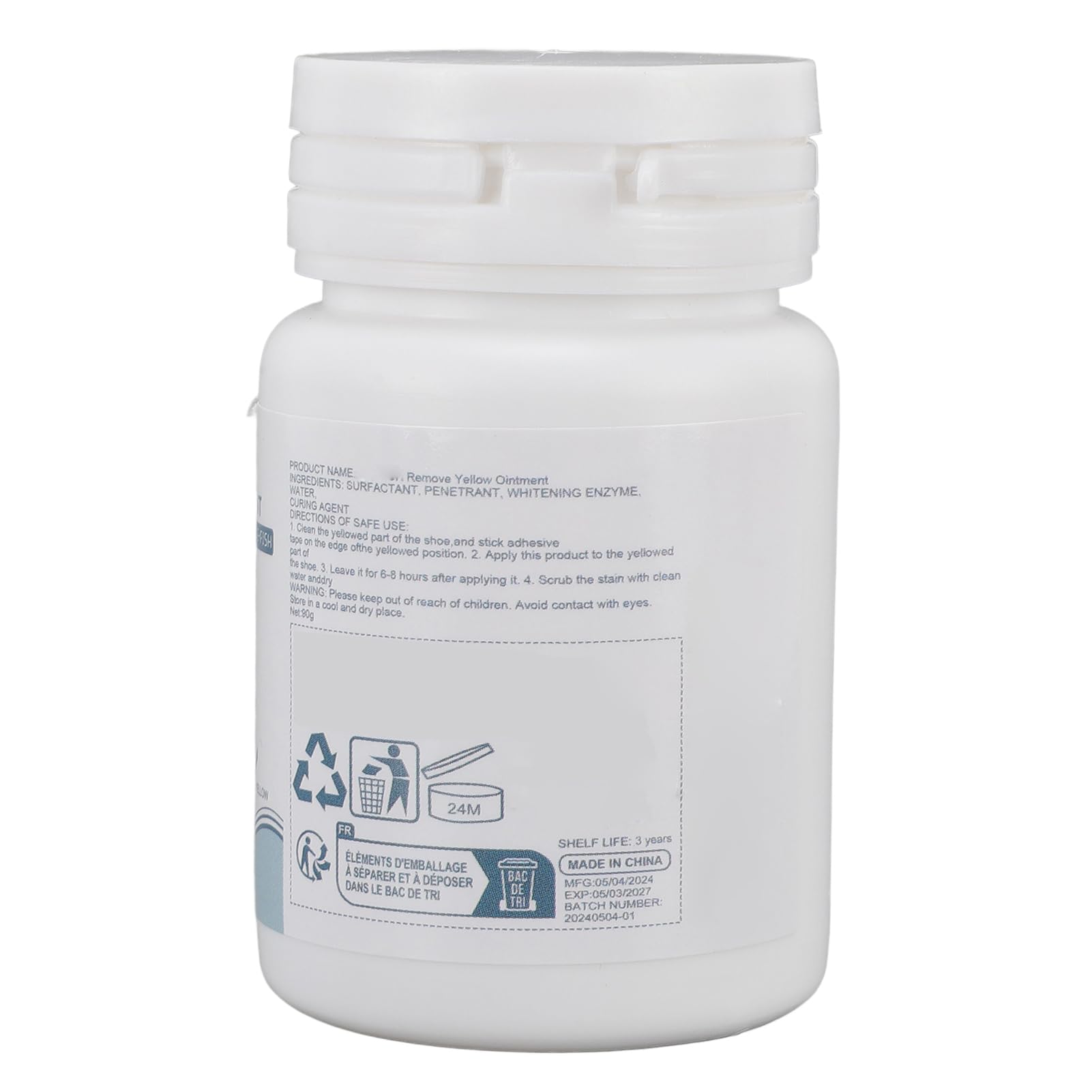 Saluaqui Crema Pulente Sneaker Bianche 90 g 3 Pezzi Anti-giallo
