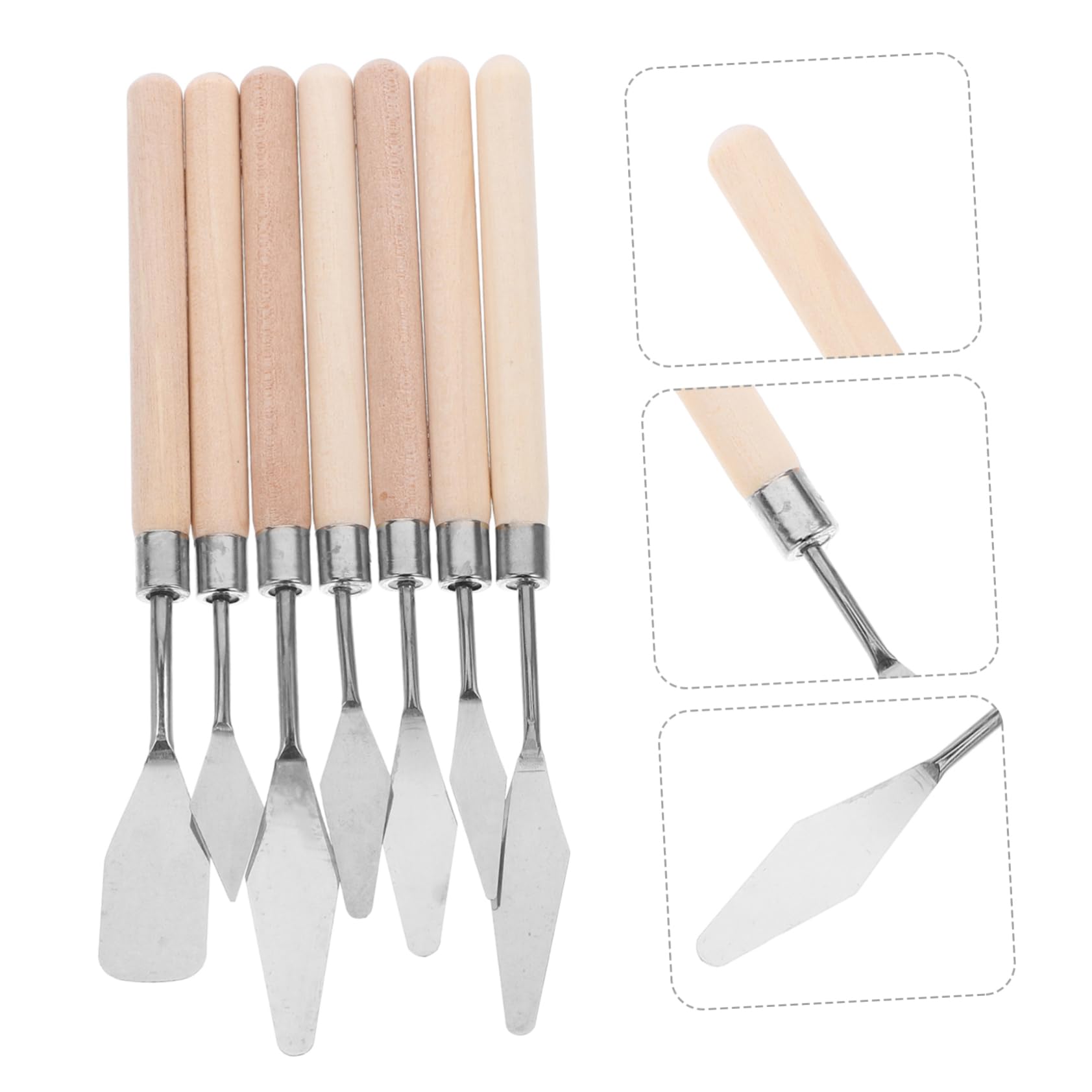 DOITOOL spatole acciaio pittura olio 7 pezzi