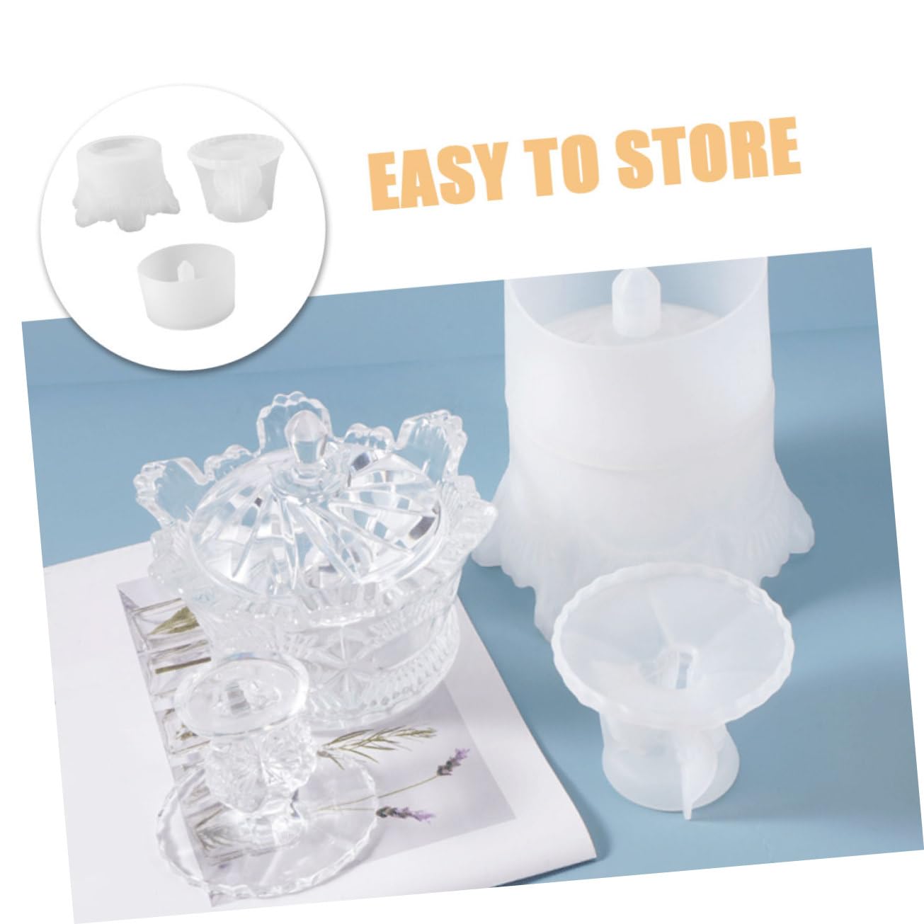 DOITOOL Stampo Silicone Scatola Gioielli per Resina