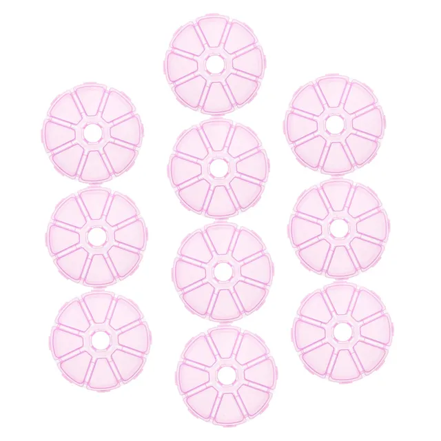 Doitool scatole portagioie rotonde rosa 10 pezzi 8 scomparti