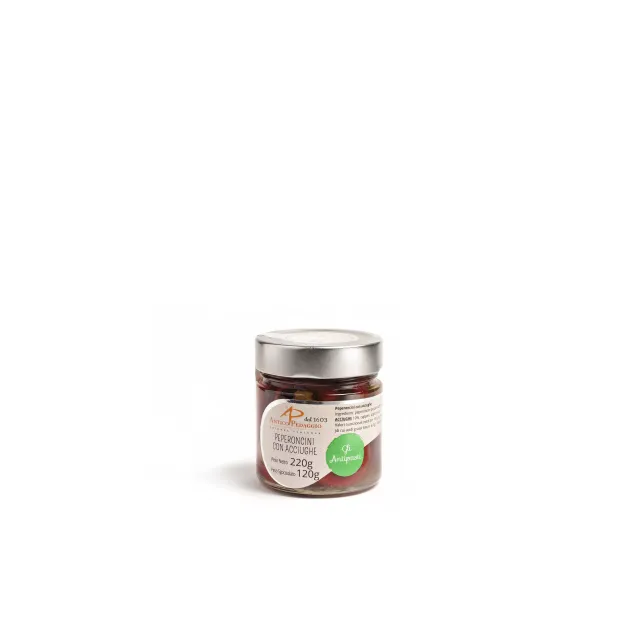 Antico Pedaggio Peperoncini con Acciuga ripieni 220 g sottolio