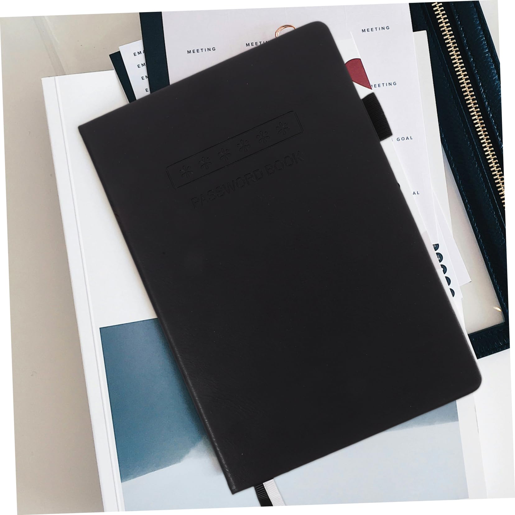 DOITOOL Quaderno Password A5 Carta Nero Registra Account