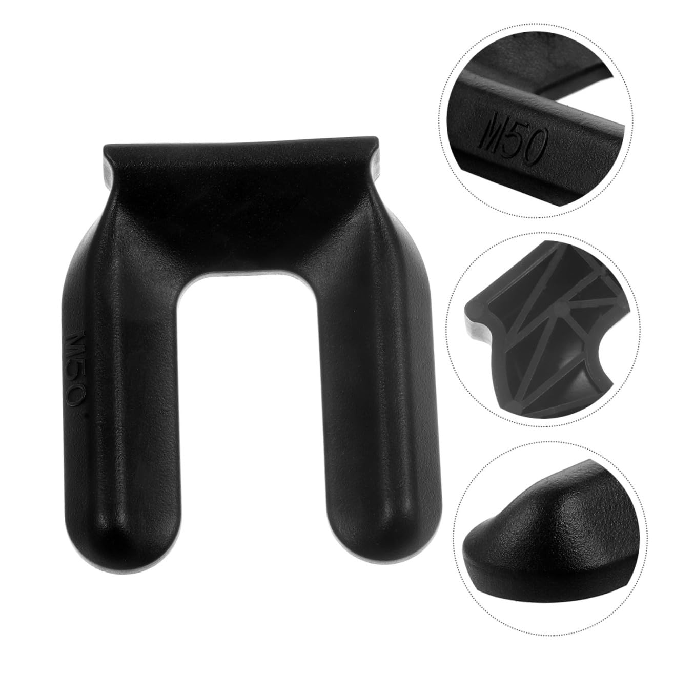 DOITOOL Fermaruote Sedia Antiscivolo Neri 4 Pezzi Plastica