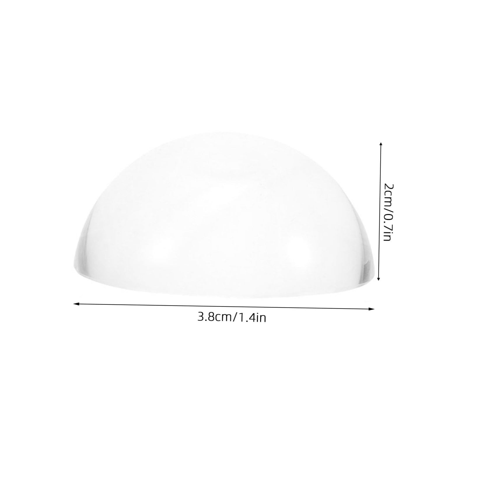 DOITOOL Fermacarte Vetro 4 Pezzi Cupola Trasparenti