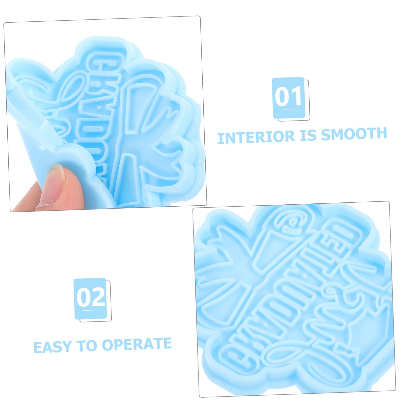 DOITOOL stampo silicone portachiavi laurea blu 1 pz