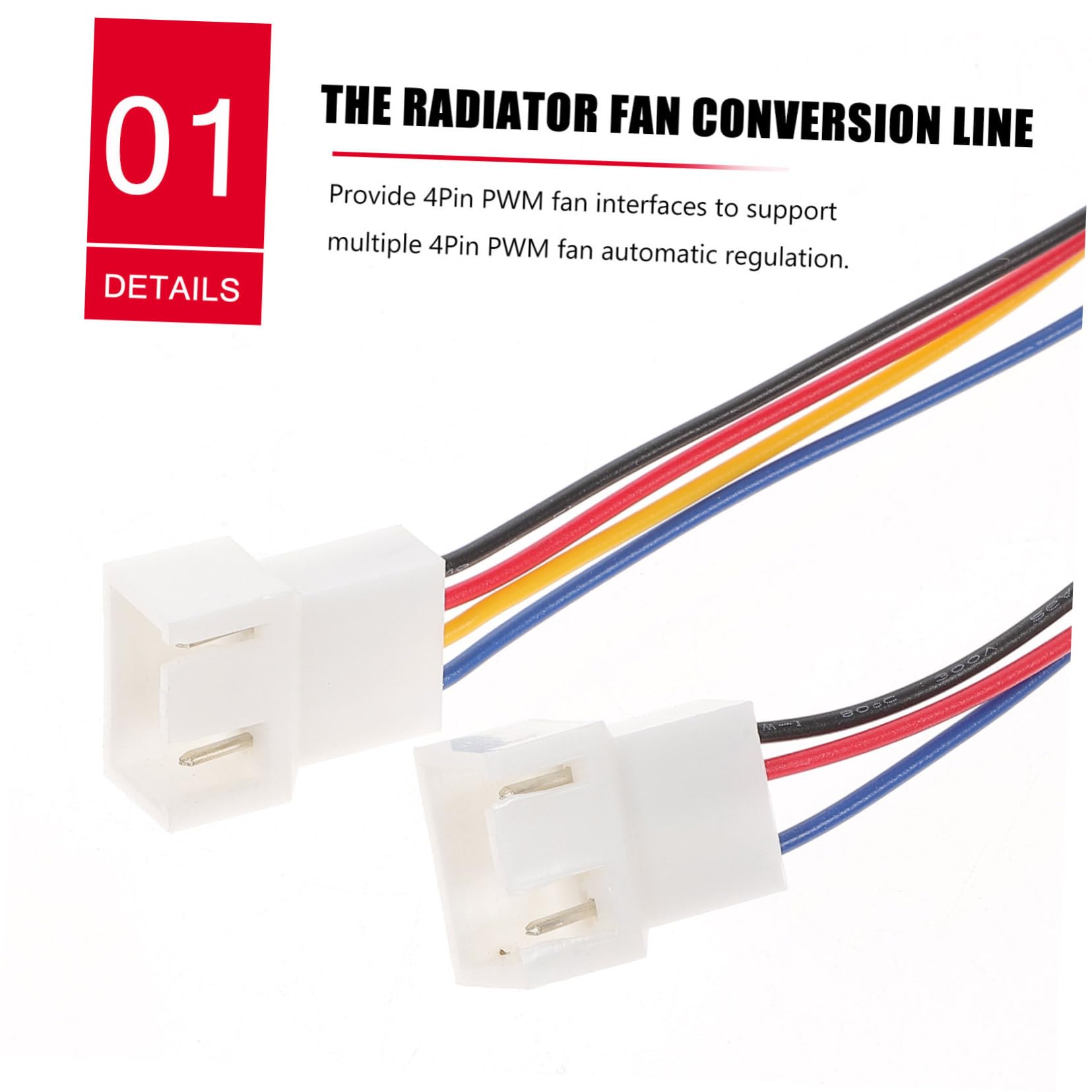 DOITOOL Fan Splitter PC 4pin PWM Cavo Ventole Nero