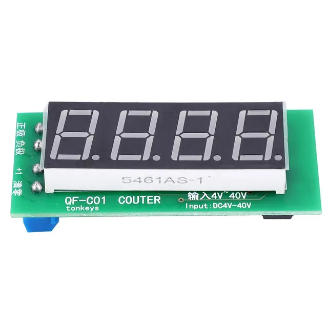Saluaqui QF C04 Modulo Contatore Digitale 4 Cifre DC4-40V Memoria
