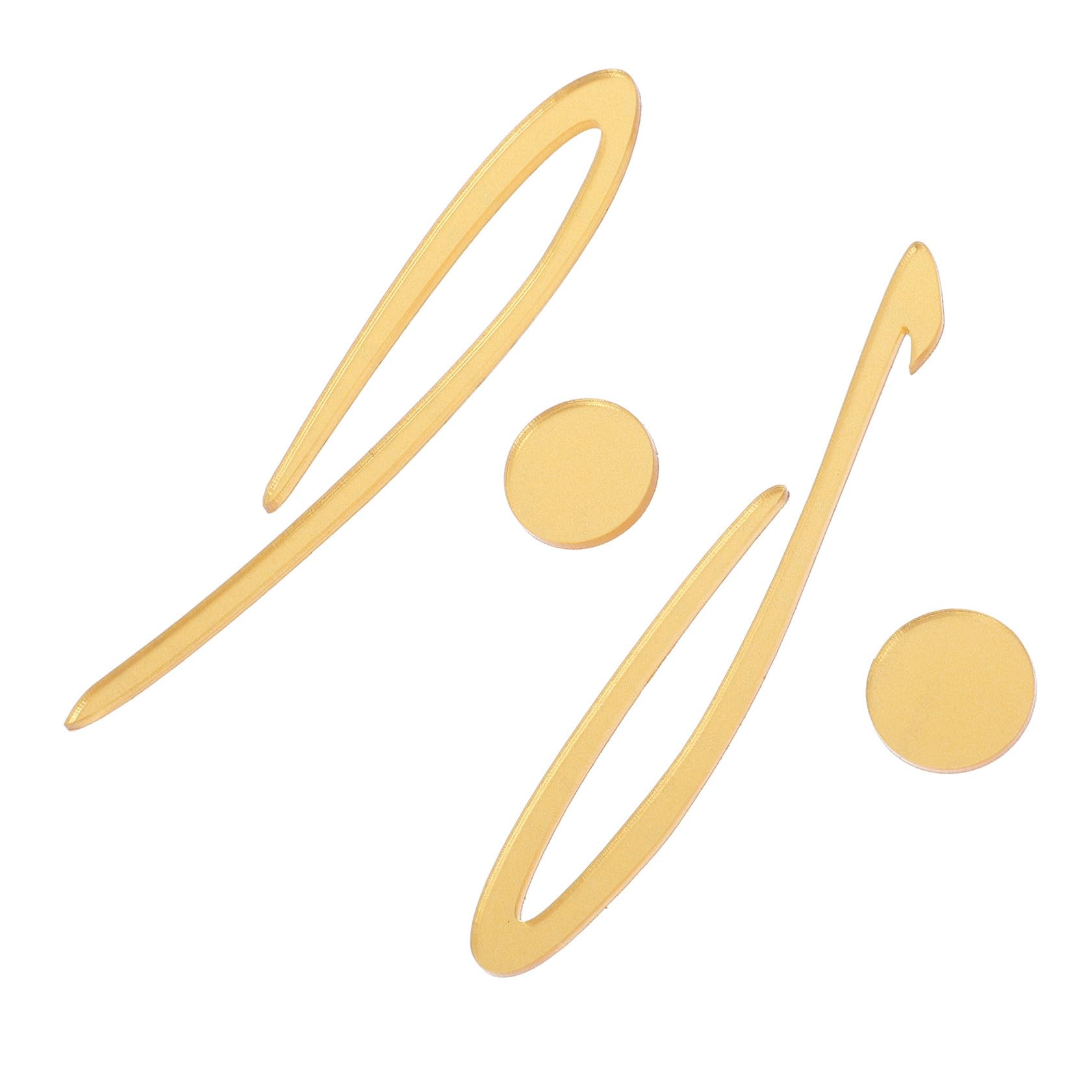Doitool cartello bagno acrilico oro 2 pezzi 18 cm
