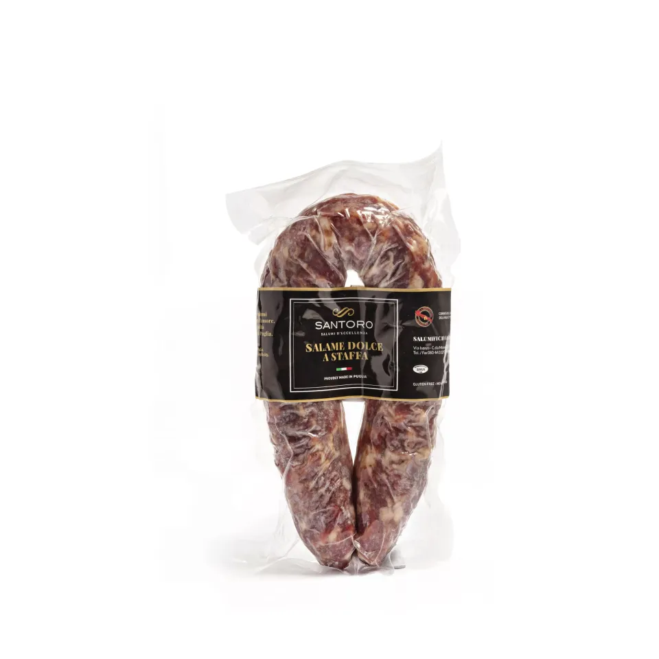 Salame a Staffa dolce salame 400 g macina media