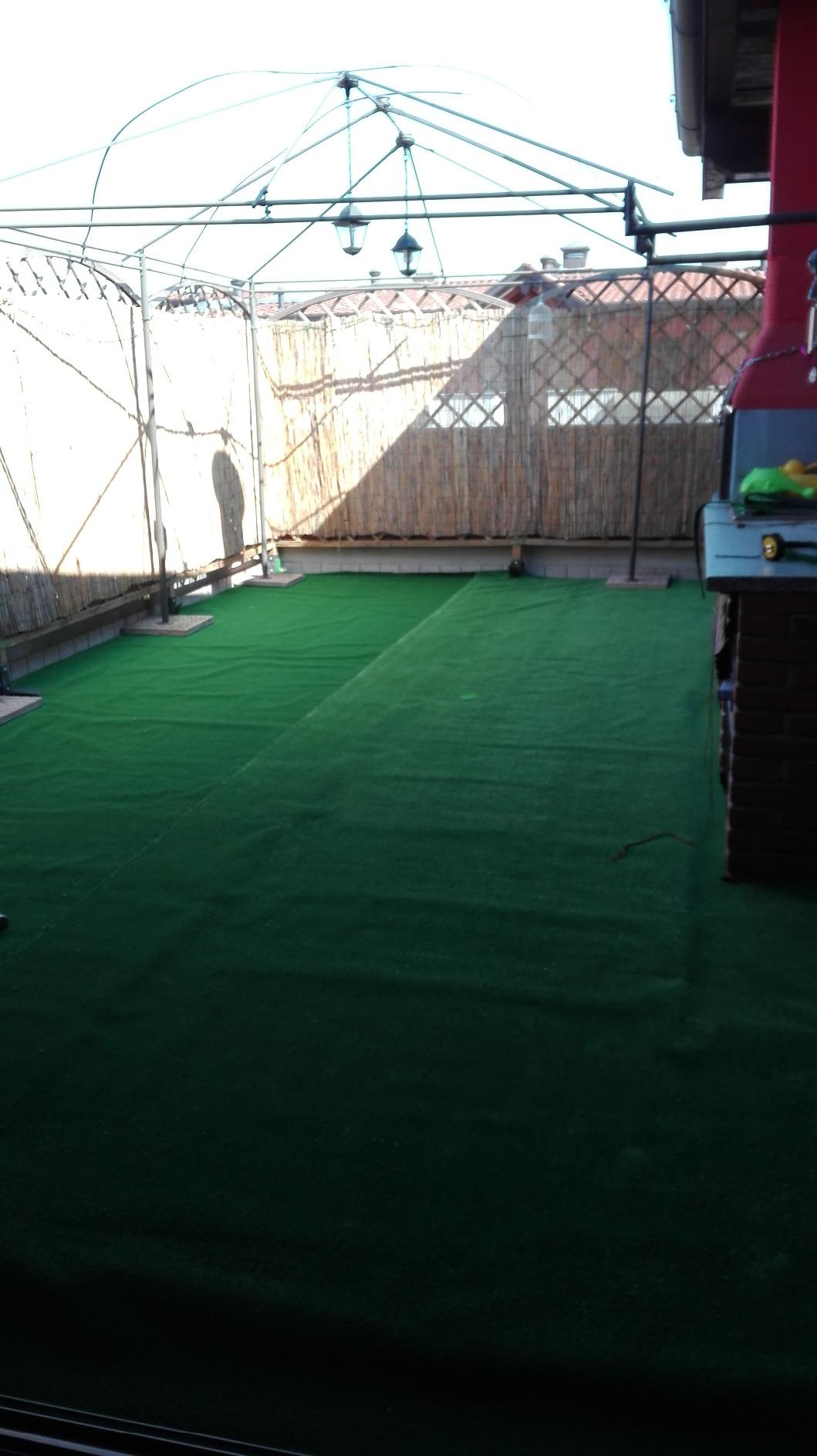 GrecoShop 2456 2x10 m tappeto erba sintetica 7 mm verde