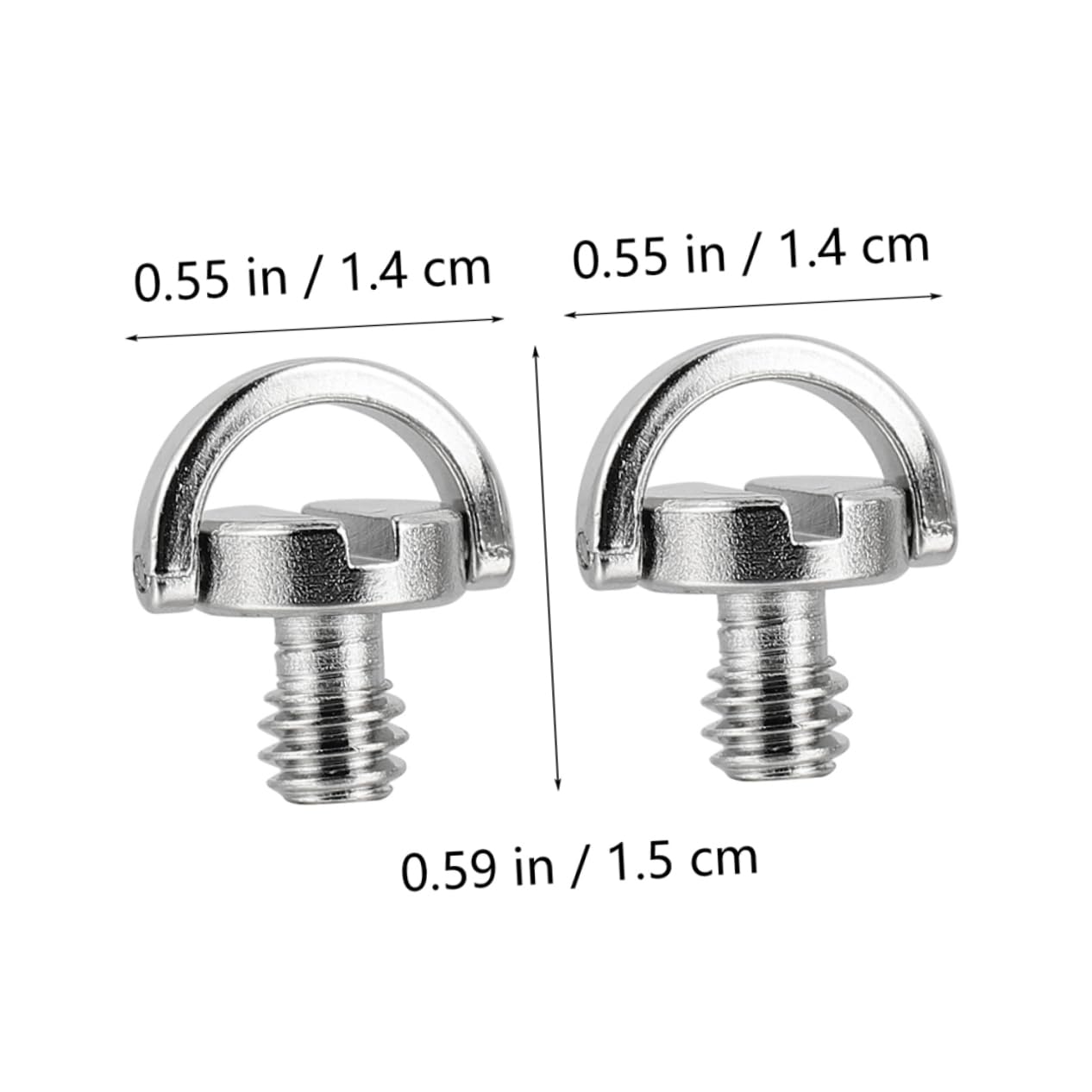 DOITOOL Viti Treppiede Anello D 1/4 Ferro 4 Pezzi