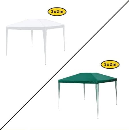 GrecoShop 5803 gazebo pieghevole impermeabile 3x2 m