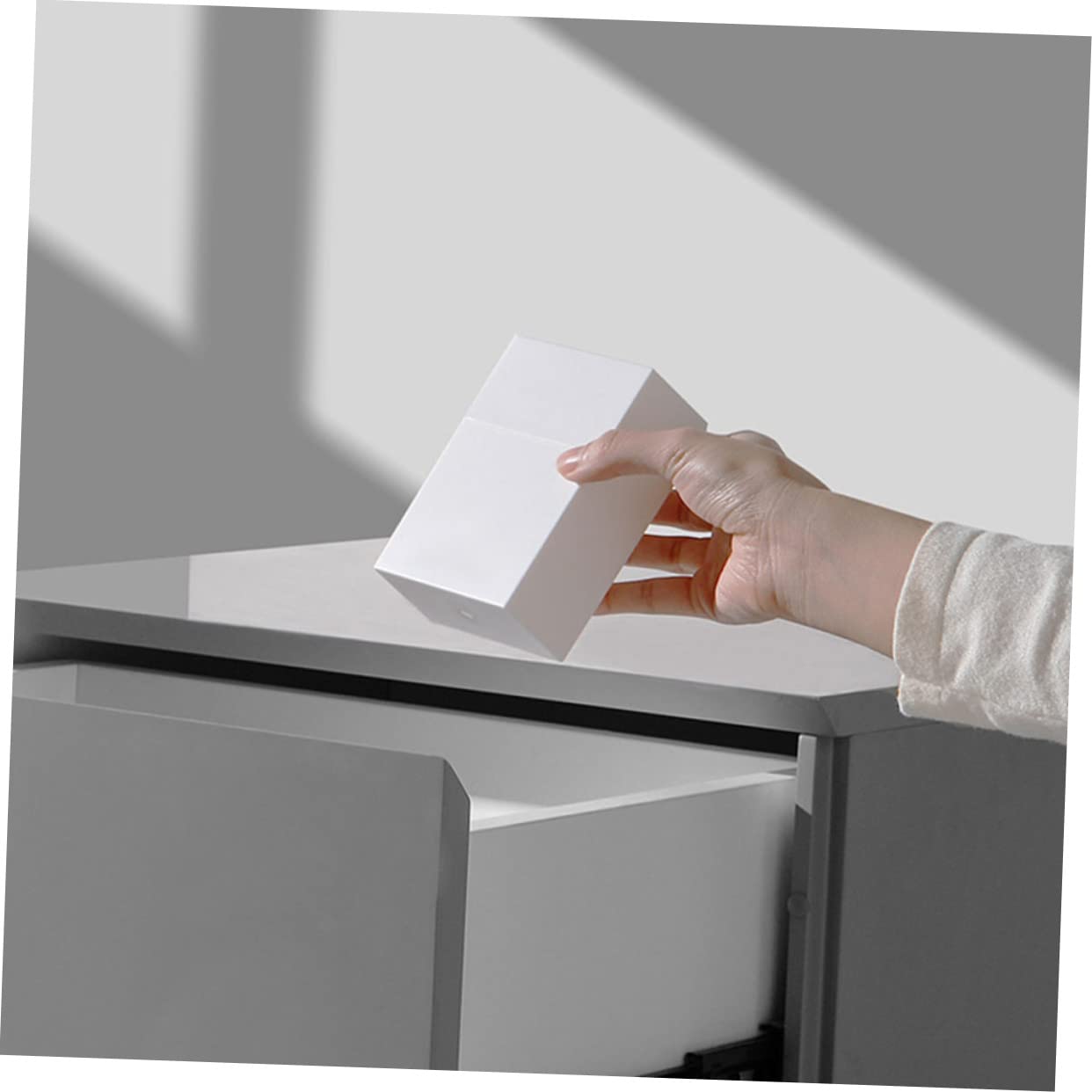 DOITOOL Scatole Cucito Plastica Bianca 3 Pezzi 9x5,8 cm