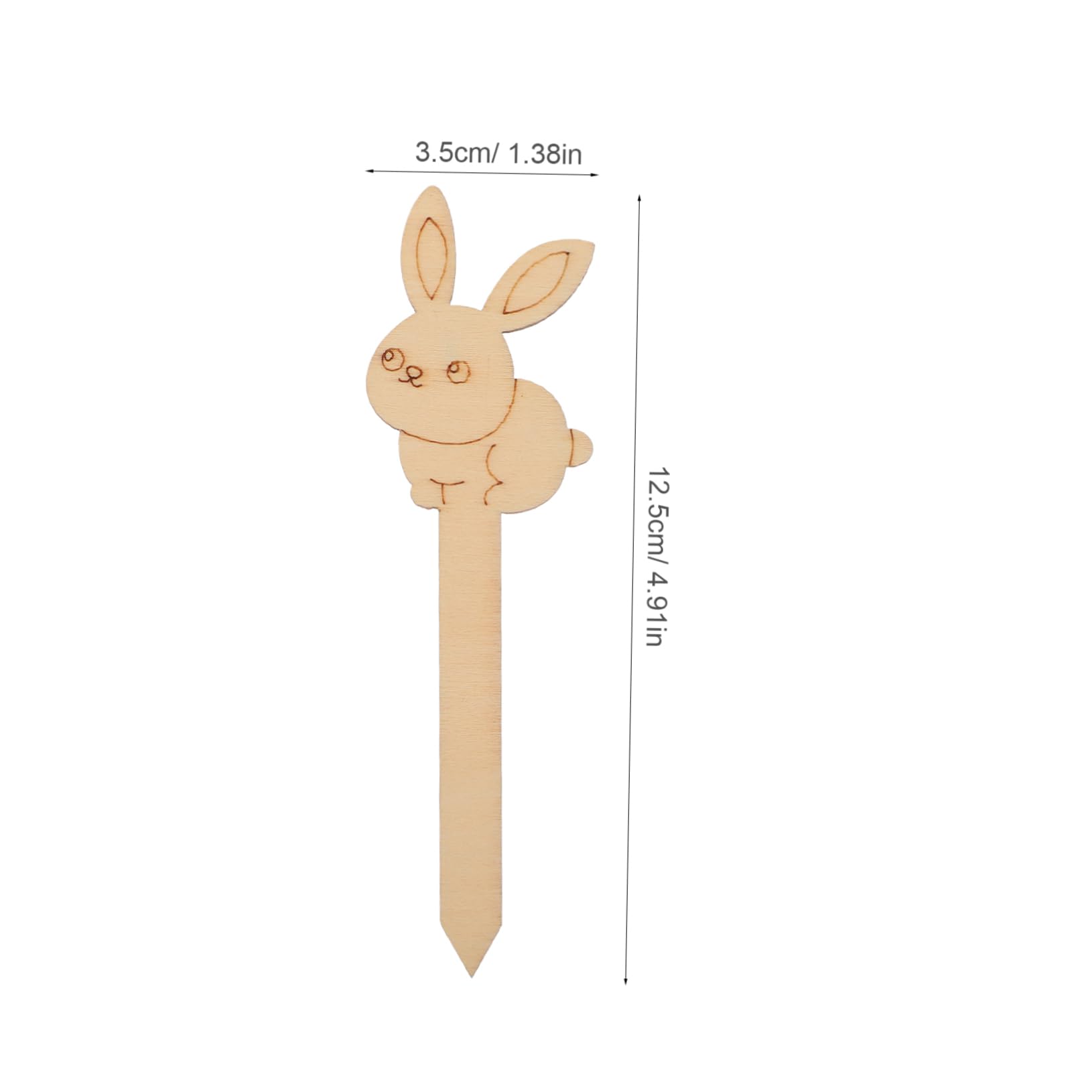 DOITOOL Segnalibri Legno Coniglio 10 Pezzi Intagliati Pasqua