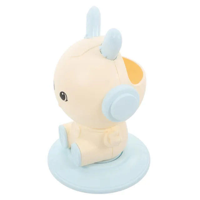 DOITOOL Portapenne Girevole Coniglio Blu Plastica 19 cm
